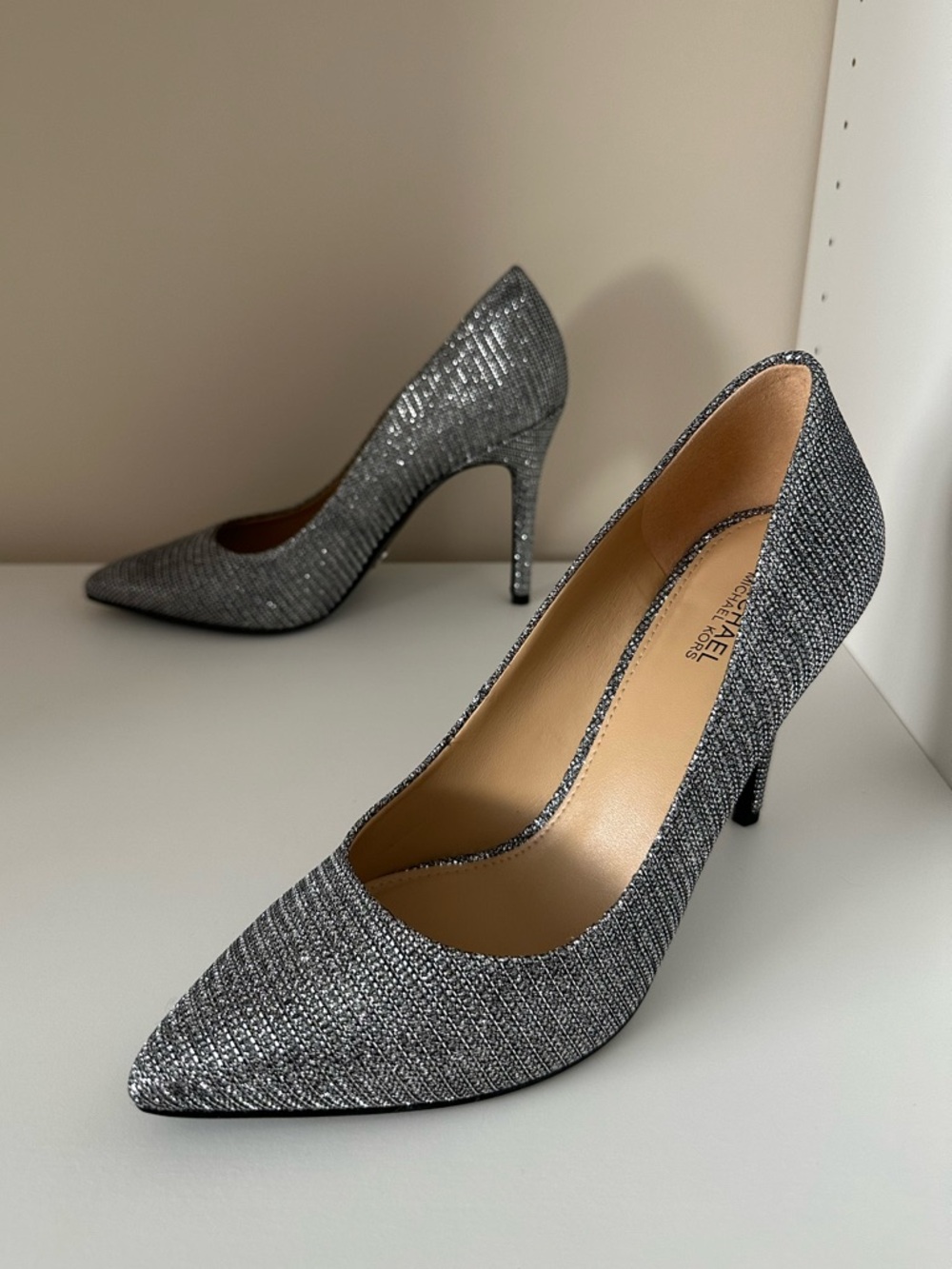 Michael Kors Glitter Mesh Claire Pump